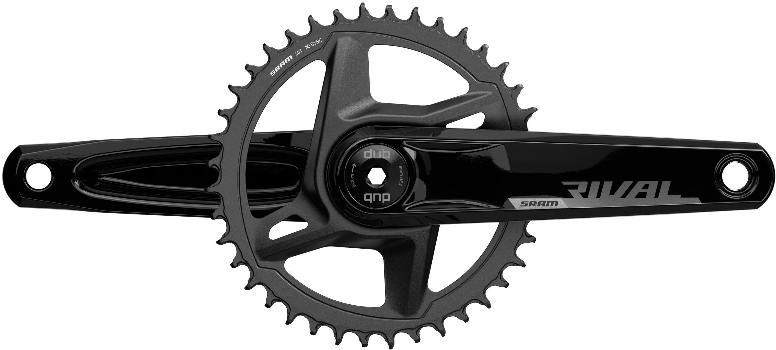 SRAM Rival 1 AXS DUB Wide 12 Speed Chainset 175mm 46T | Halfords UK