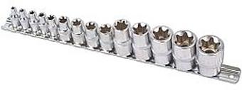 Laser Star Socket Set 1/4"D, 3/8"D, 1/2"D 14pc