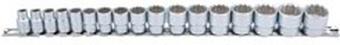 Laser Socket Set 3/8"D 17pc