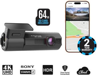 BlackVue ELITE 10 1CH - 4K Ultra HD HDR Dash Cam with 64GB MicroSD Card