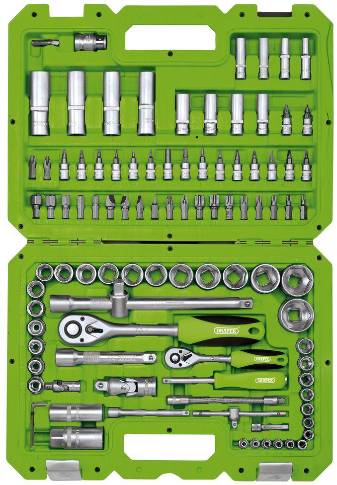 Draper 100Pc 1/4 Inch & 1/2 Inch Tool Kit