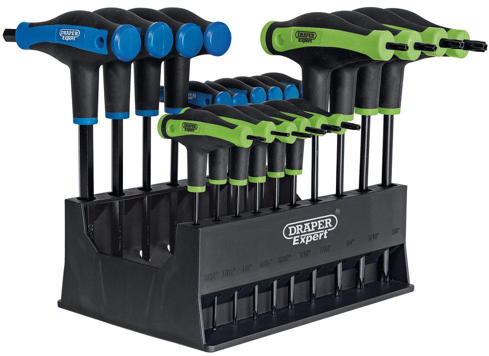 Draper 20pc Hex & TX Star T Key Set Halfords UK