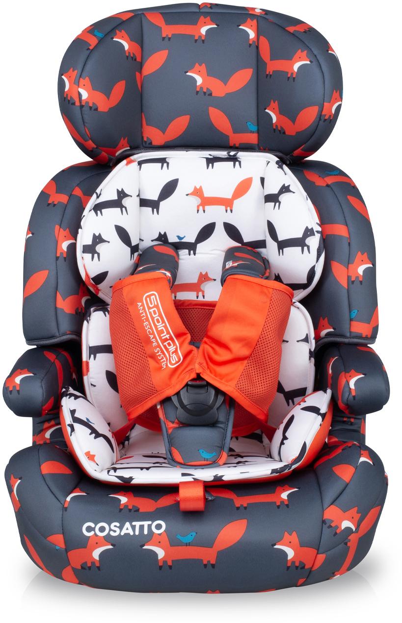 Image of Cosatto Zoomi Group 1/2/3 Car Seat - Charcoal Mister Fox
