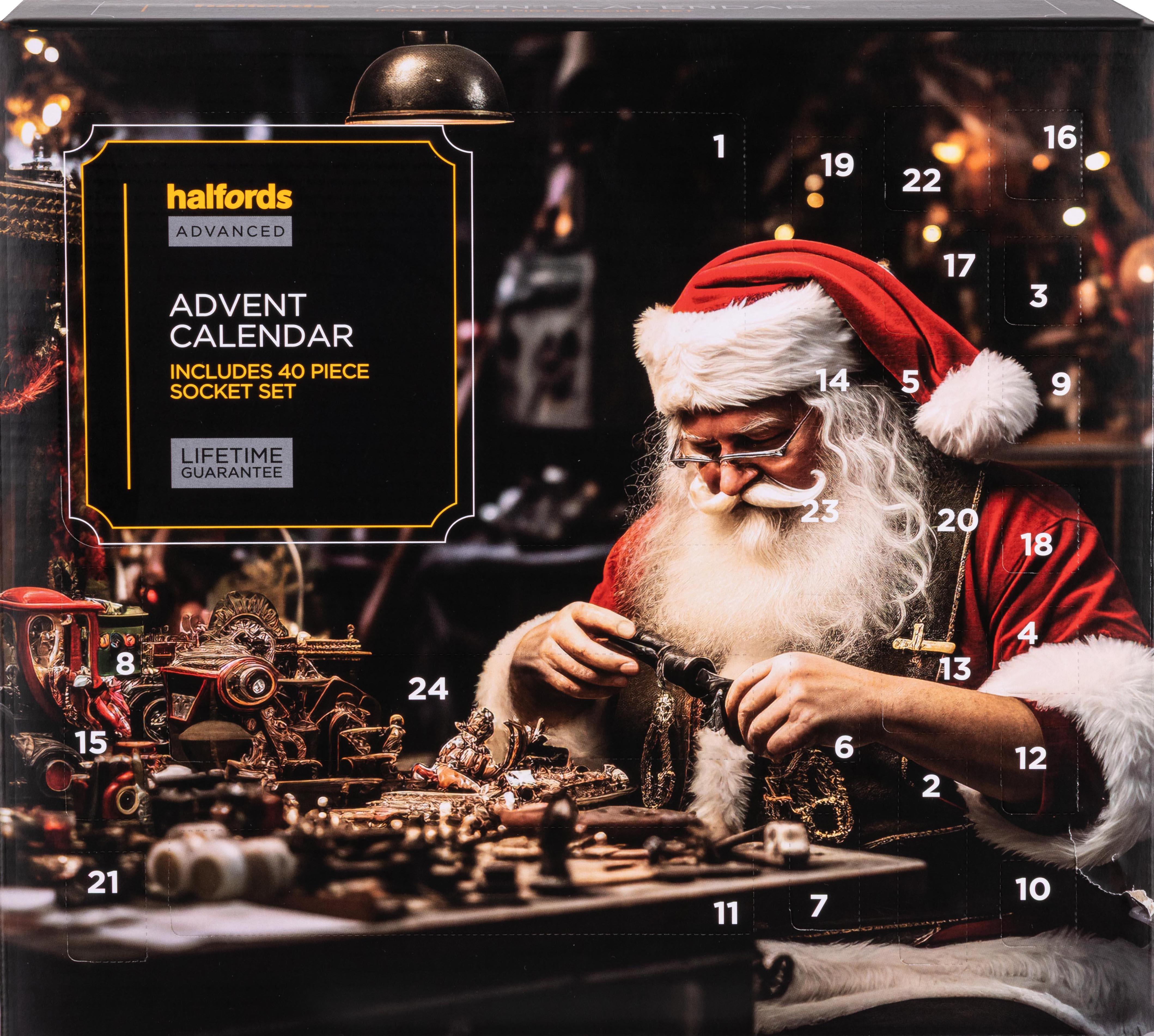 Halfords Advanced 40 Piece Advent Calendar 2026 - 1/4" Drive Socket Set