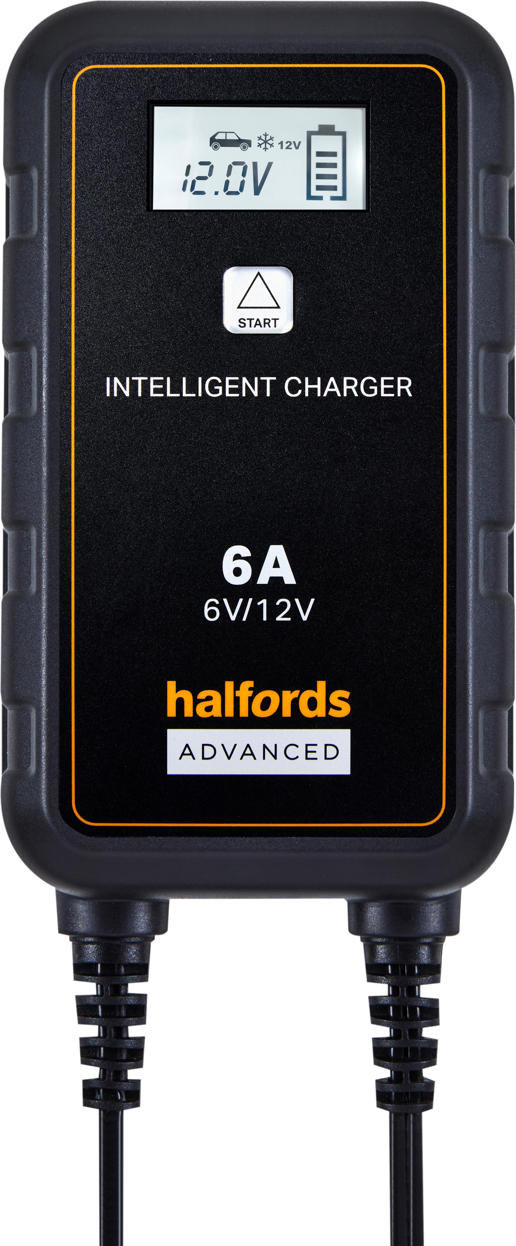 Halfords Smart Battery Charger 6A for only £44.99