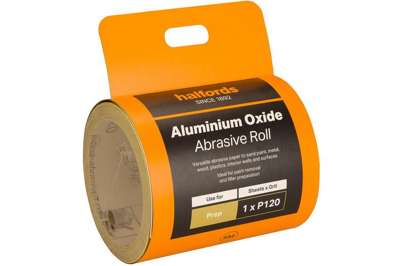 Halfords Aluminium Oxide 5m Paper - P120 Halfords Aluminium Oxide 5m Paper - P120