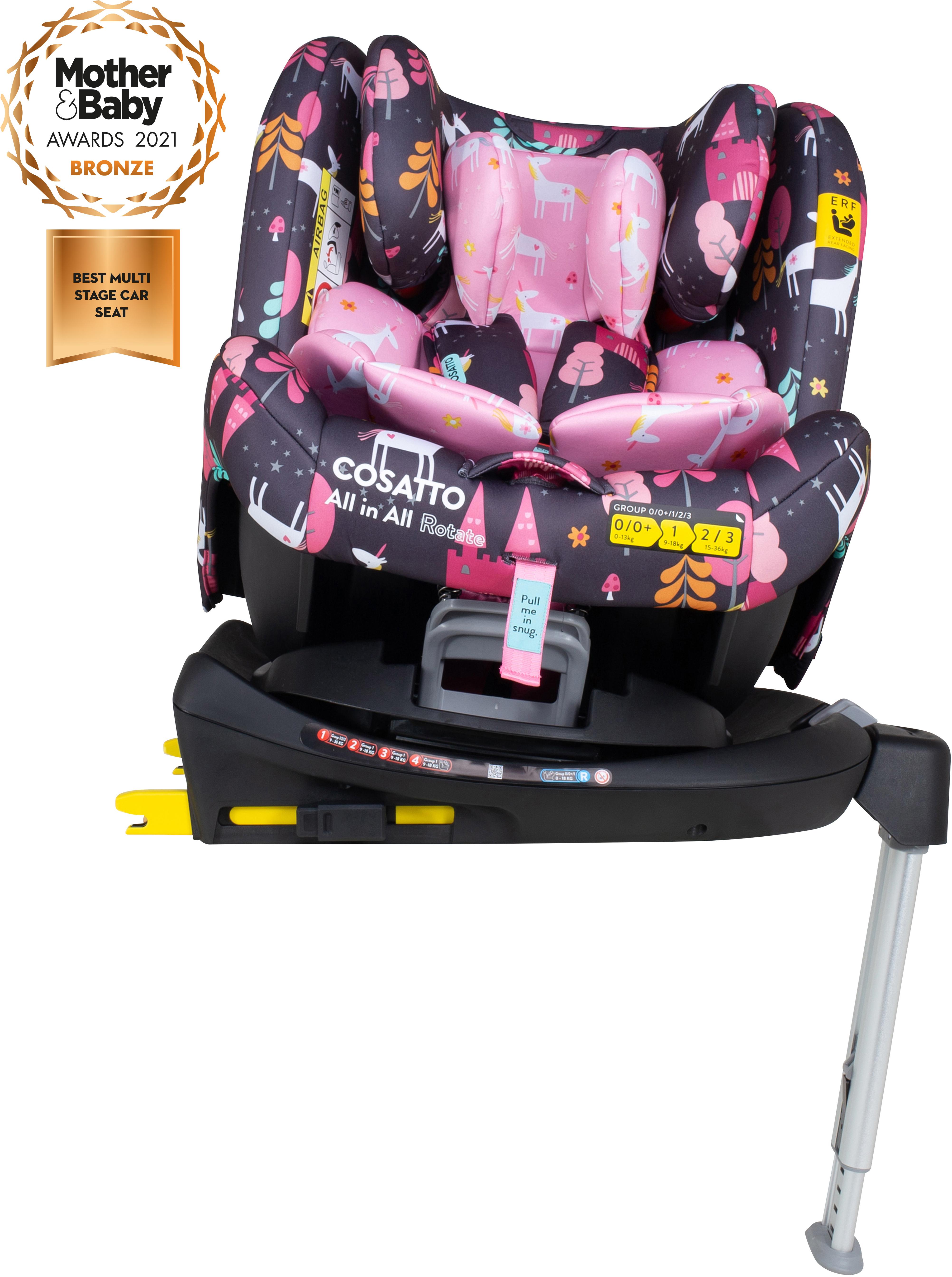 Image of All In All Rotate Group 0+/1/2/3 Isofix Car Seat - Unicorn Land