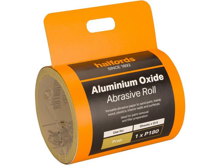 Halfords Aluminium Oxide 5m Paper - P180