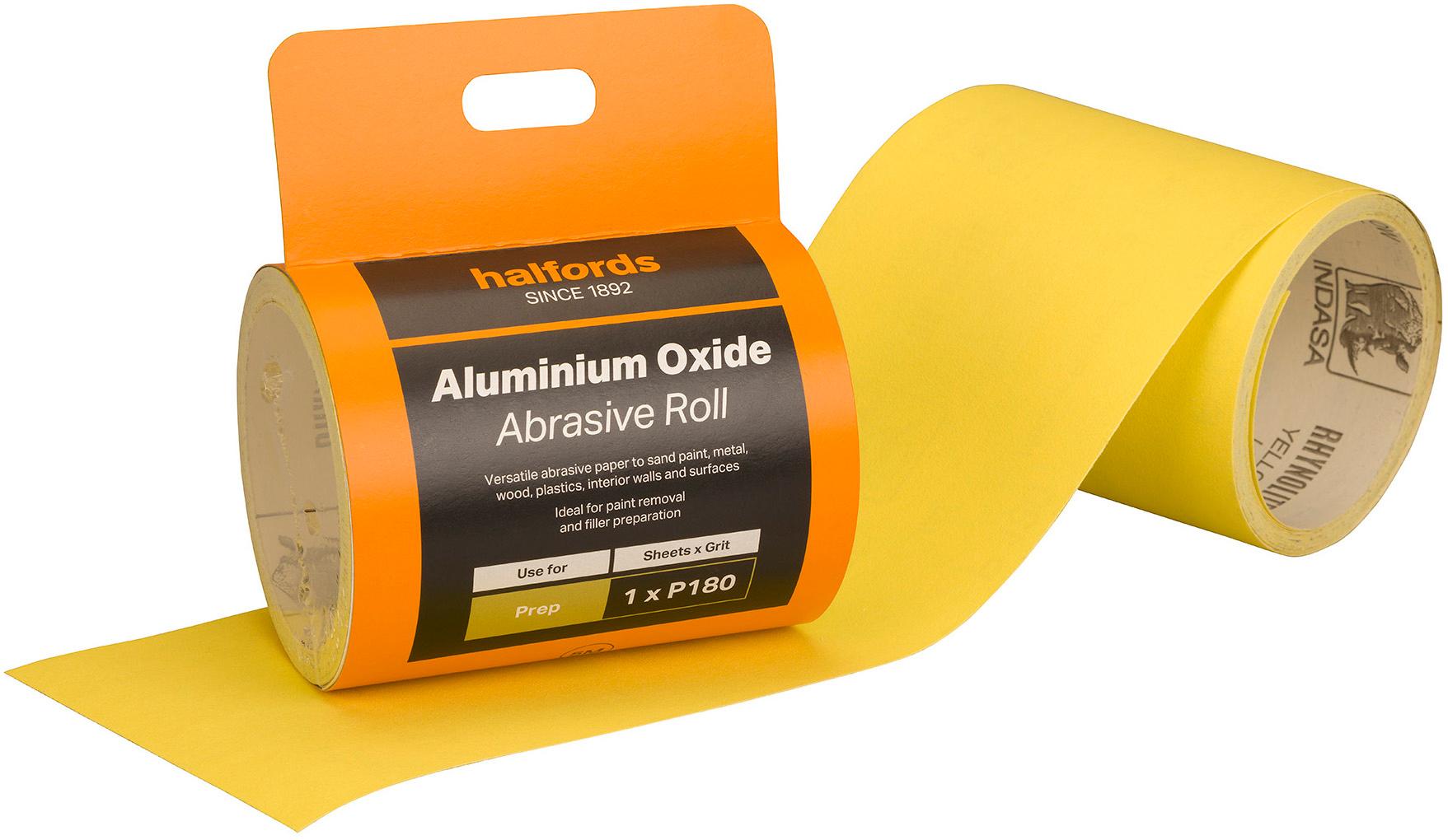 Halfords Aluminium Oxide 5m Paper - P180