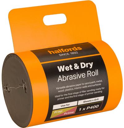 Halfords Wet & Dry Sandpaper Roll - P400 Halfords Wet & Dry Sandpaper Roll - P400