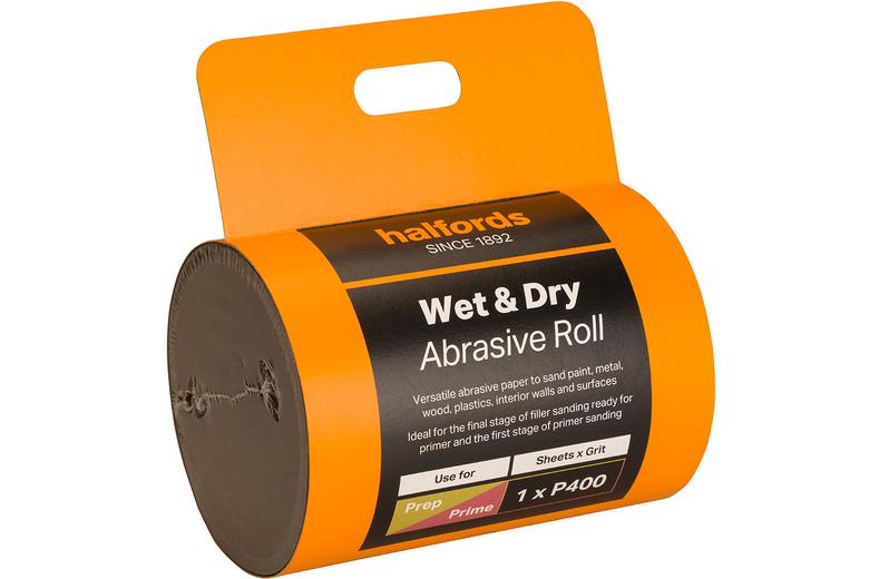 Halfords Wet & Dry Sandpaper Roll - P400 Halfords Wet & Dry Sandpaper Roll - P400
