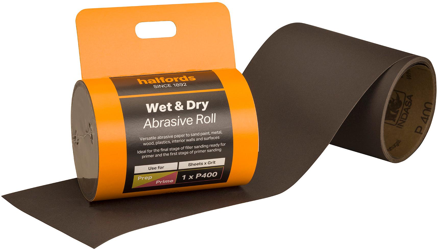Halfords Wet & Dry Sandpaper Roll - P400