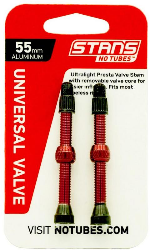 Halfords Stans No Tubes Stans Notubes Universal Valve Stems, Presta, 55Mm, Red | Extra 8% off for BC Members