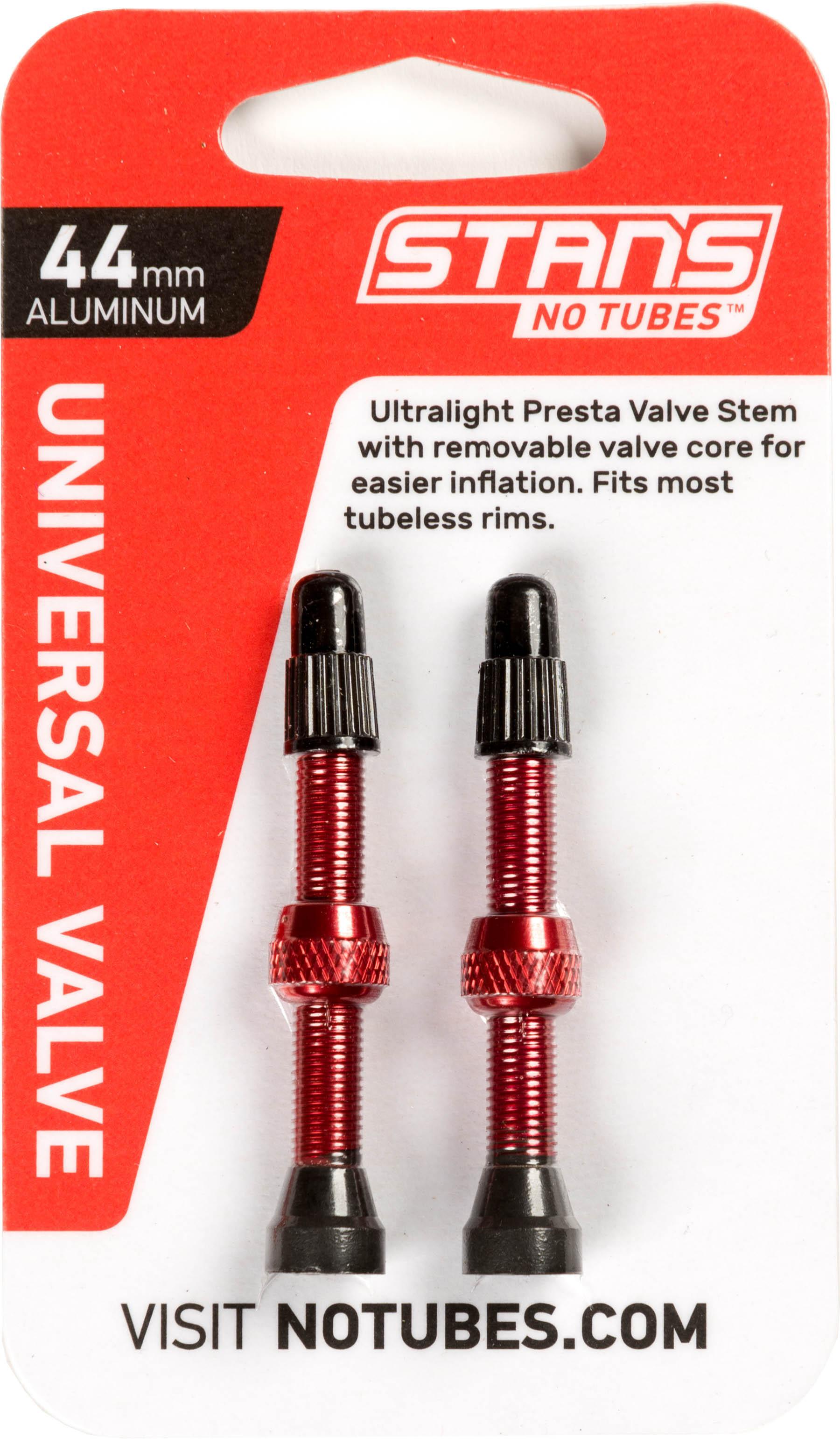 Stans Notubes Universal 55Mm Valve Stems, Red