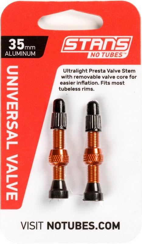 Halfords Stans No Tubes Stans Notubes Universal Valve Stems, Presta, 35Mm, Orange | Extra 8% off for BC Members