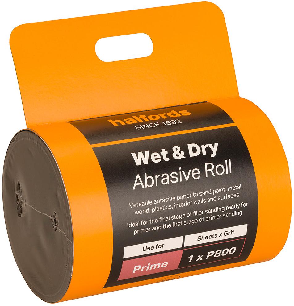 Halfords Wet & Dry Sandpaper Roll - P800