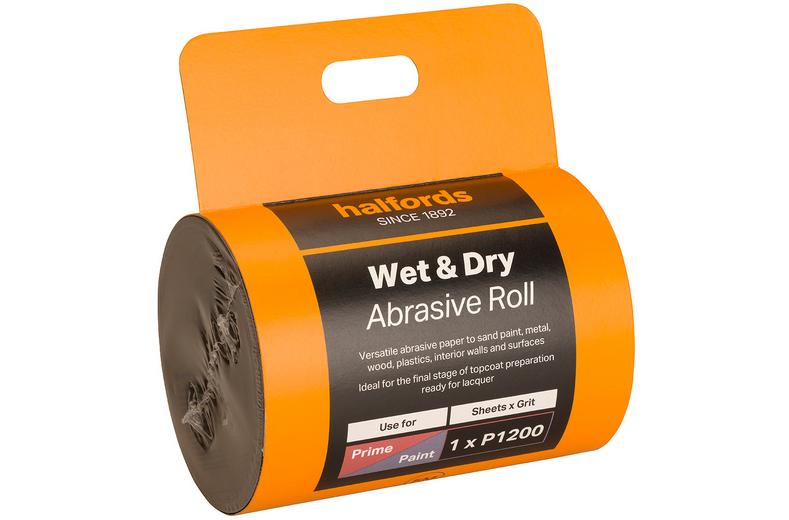Halfords Wet & Dry Sandpaper Roll P1200 Halfords Wet & Dry Sandpaper Roll P1200