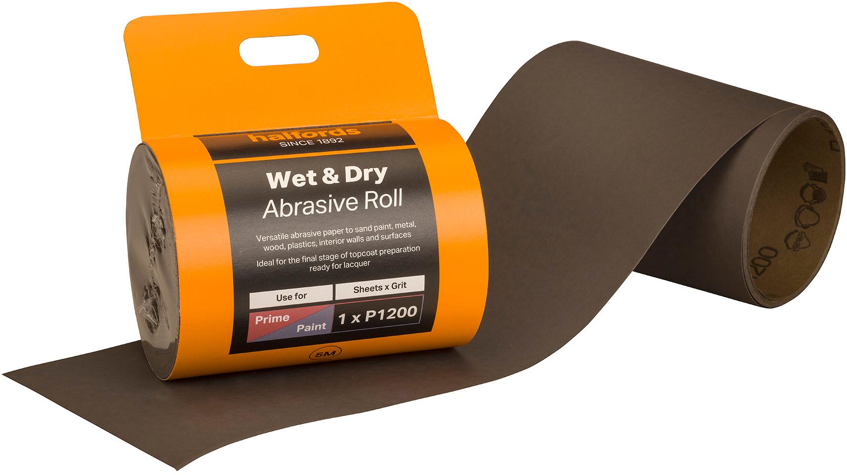Halfords Wet & Dry Sandpaper Roll P1200