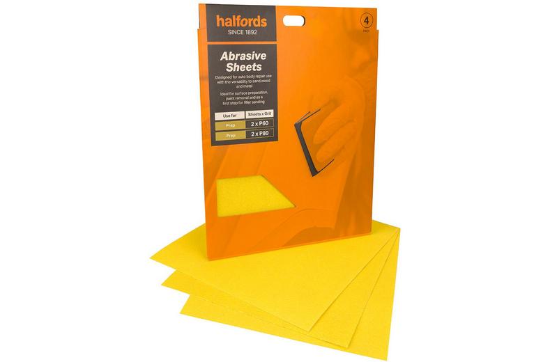 Halfords Aluminium Oxide Car Body Repair Preparation Pack - P60 & P80 Halfords Aluminium Oxide Car Body Repair Preparation Pack - P60 & P80