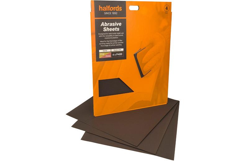 Halfords Wet & Dry 400 Grit Sandpaper x4 Halfords Wet & Dry 400 Grit Sandpaper x4