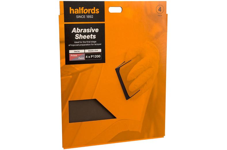 Halfords Wet & Dry 1200 Grit Sandpaper x4 Halfords Wet & Dry 1200 Grit Sandpaper x4