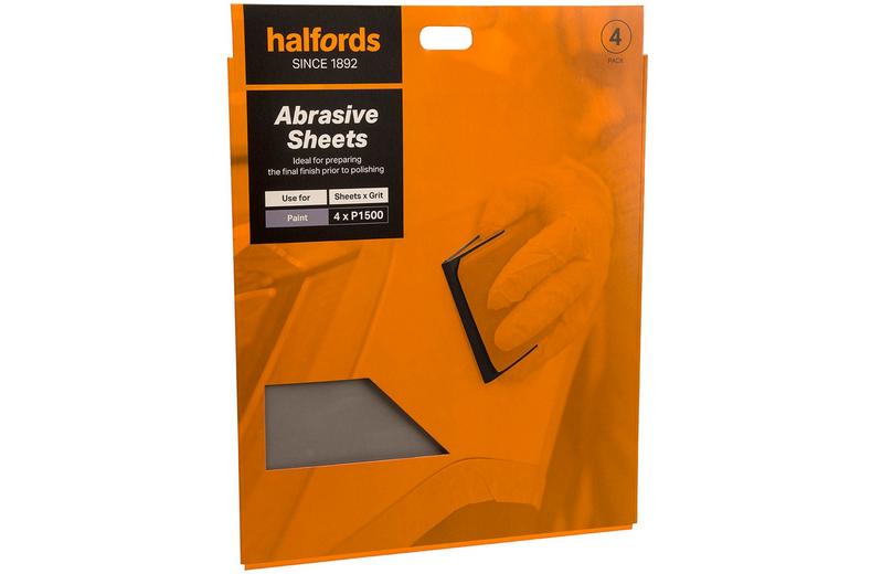 Halfords Wet & Dry 1500 Grit Sandpaper x4 Halfords Wet & Dry 1500 Grit Sandpaper x4