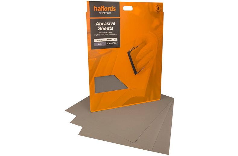 Halfords Wet & Dry 2000 Grit Sandpaper x4 Halfords Wet & Dry 2000 Grit Sandpaper x4