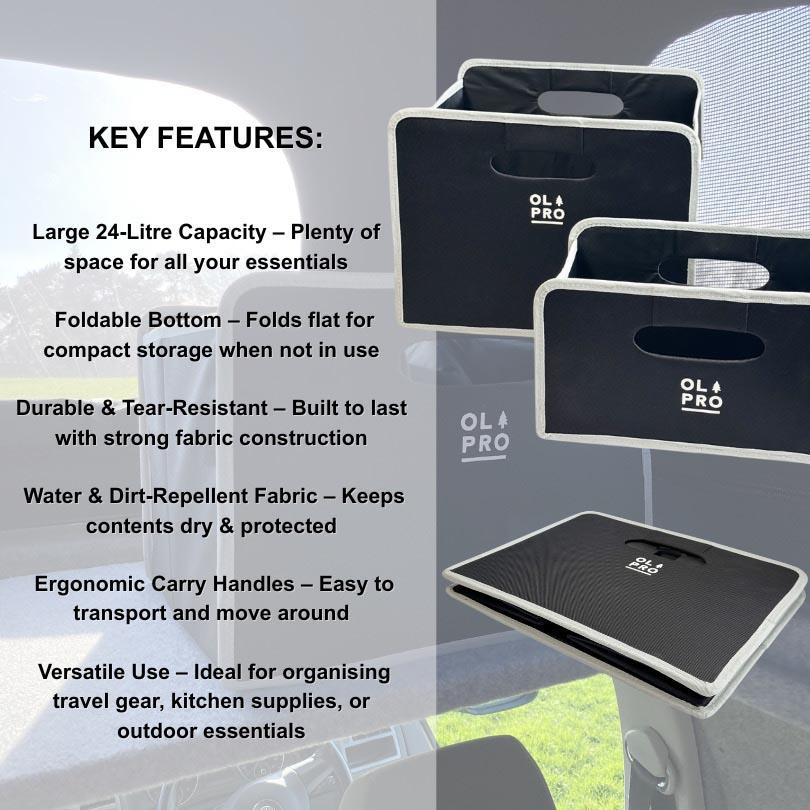 Olpro Folding Storage Box 24L | Halfords UK
