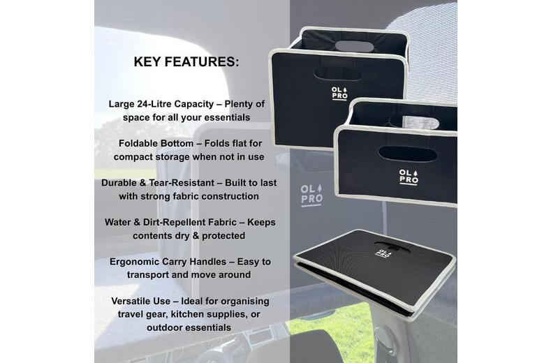 Olpro Folding Storage Box 24L | Halfords UK