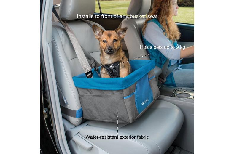 Heather Booster Seat, Charcoal/Blue Heather Booster Seat, Charcoal/Blue