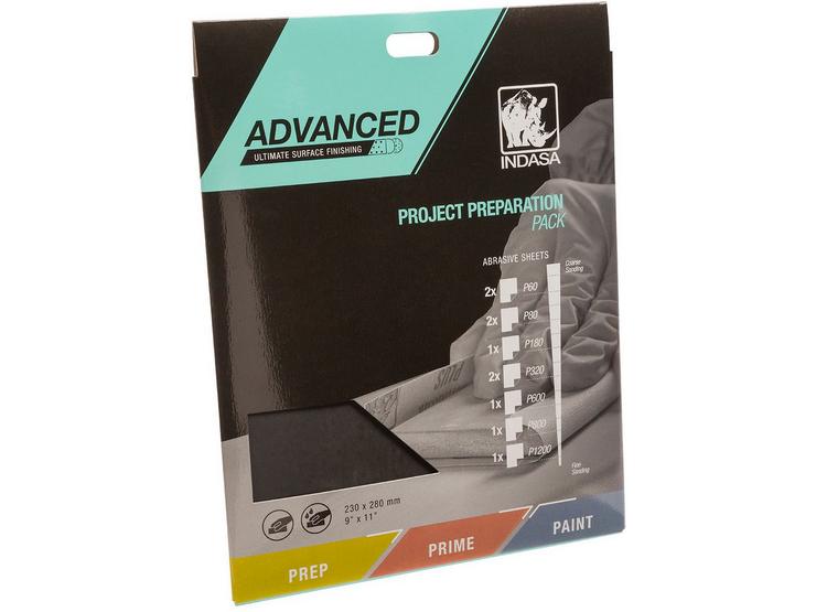 Indasa Advanced Abrasive Sheets Project Pack x10