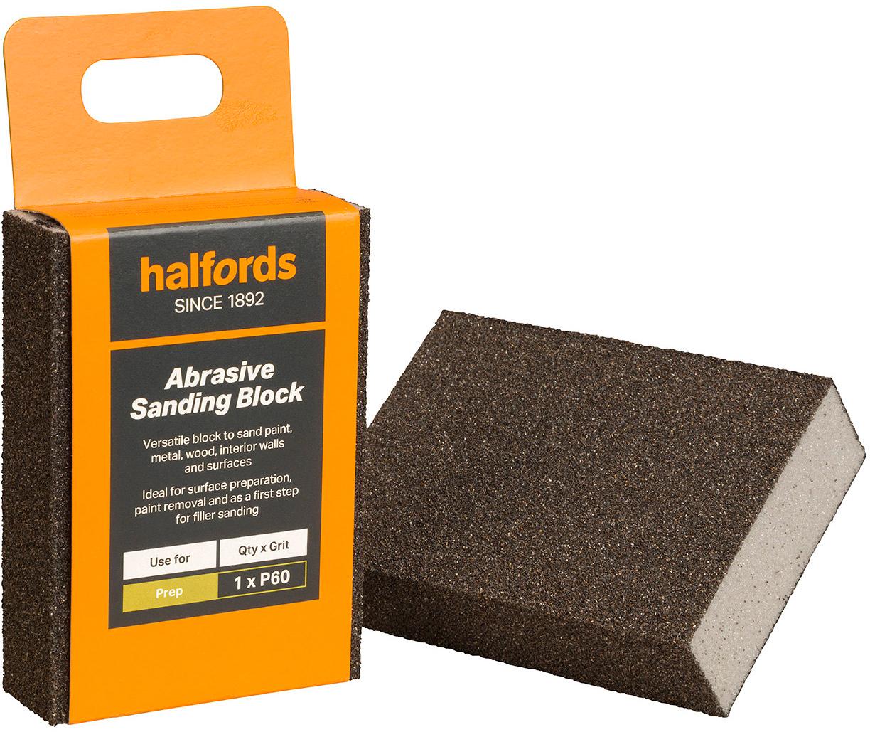Halfords Abrasive Block – P60