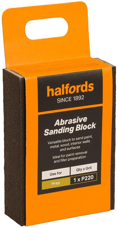 Halfords Abrasive Block - P220 Halfords Abrasive Block - P220