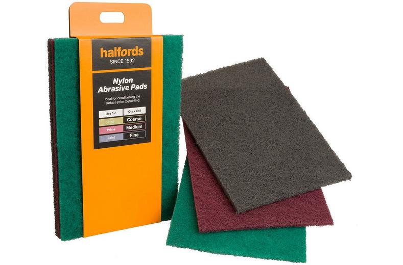 Halfords Nylon Abrasive Pads x3 Halfords Nylon Abrasive Pads x3