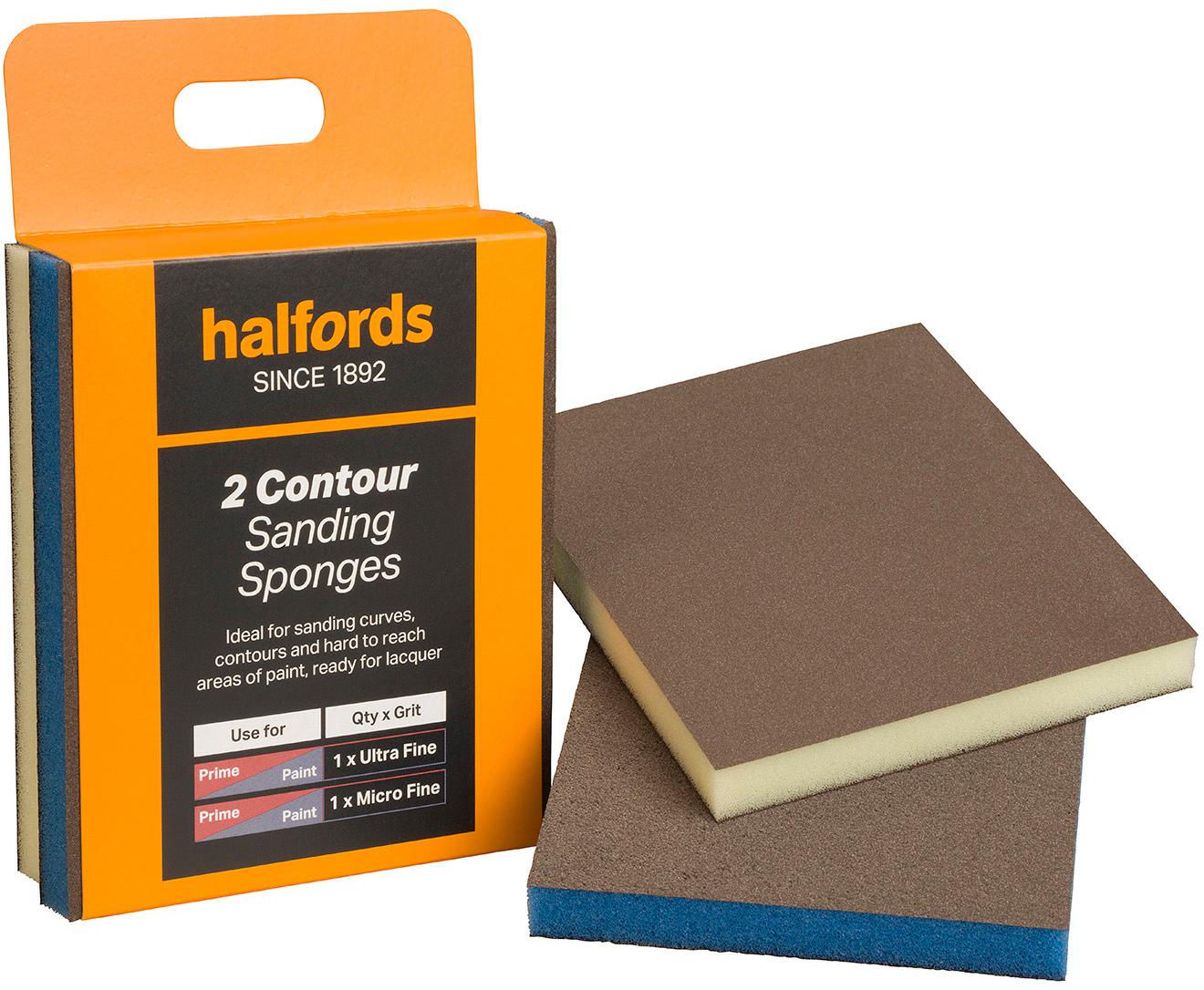 Halfords Contour Sanding Sponges x2