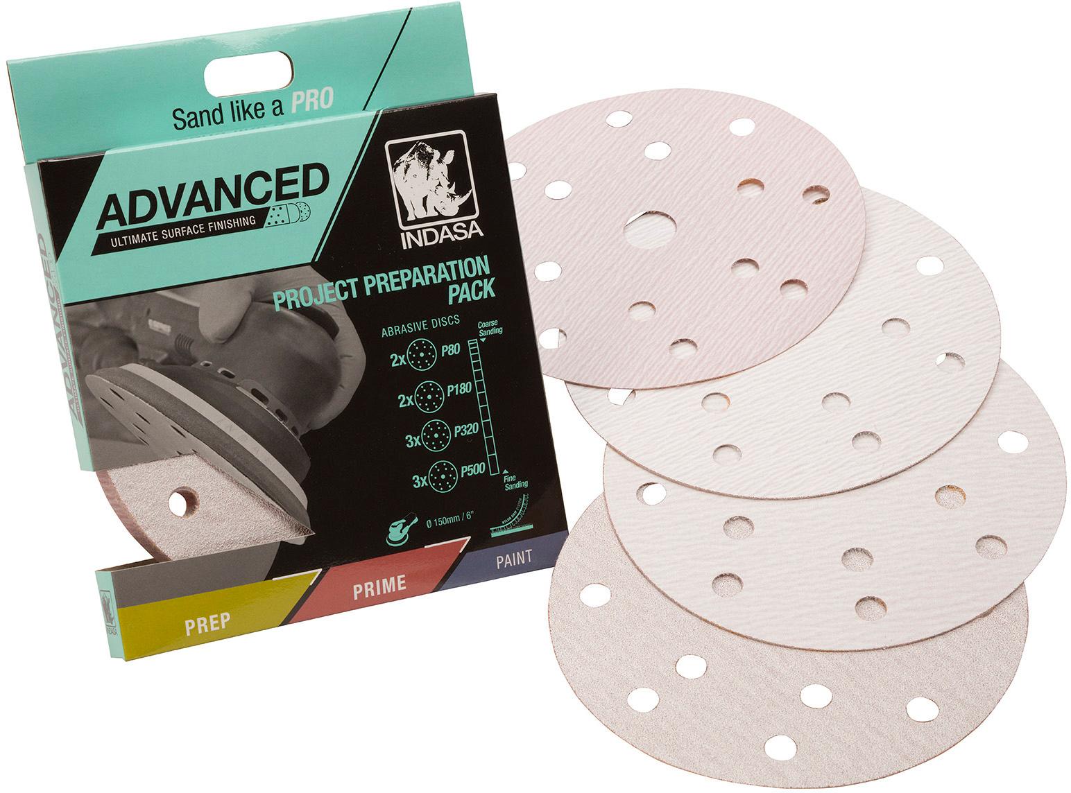 Indasa Advanced 150mm Sanding Discs x10
