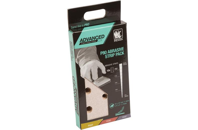 Indasa Advanced P80 Abrasive Strip Pack x10 Indasa Advanced P80 Abrasive Strip Pack x10