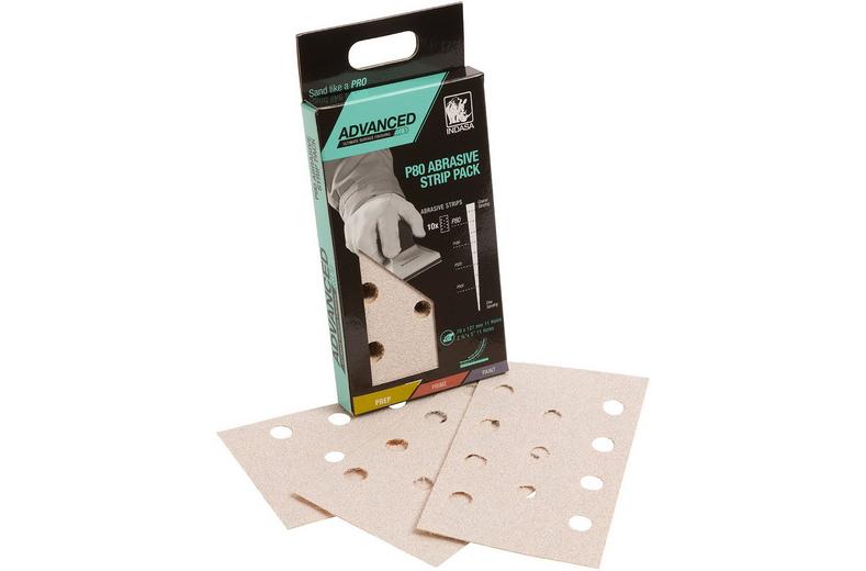 Indasa Advanced P80 Abrasive Strip Pack x10 Indasa Advanced P80 Abrasive Strip Pack x10