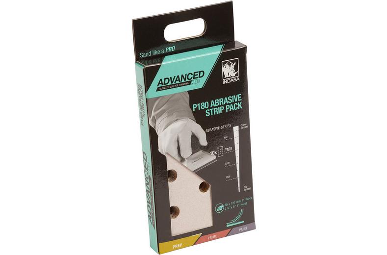 Indasa Advanced P180 Abrasive Strip Pack x10 Indasa Advanced P180 Abrasive Strip Pack x10