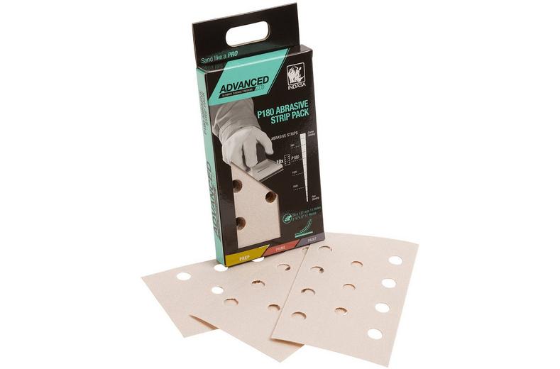 Indasa Advanced P180 Abrasive Strip Pack x10 Indasa Advanced P180 Abrasive Strip Pack x10