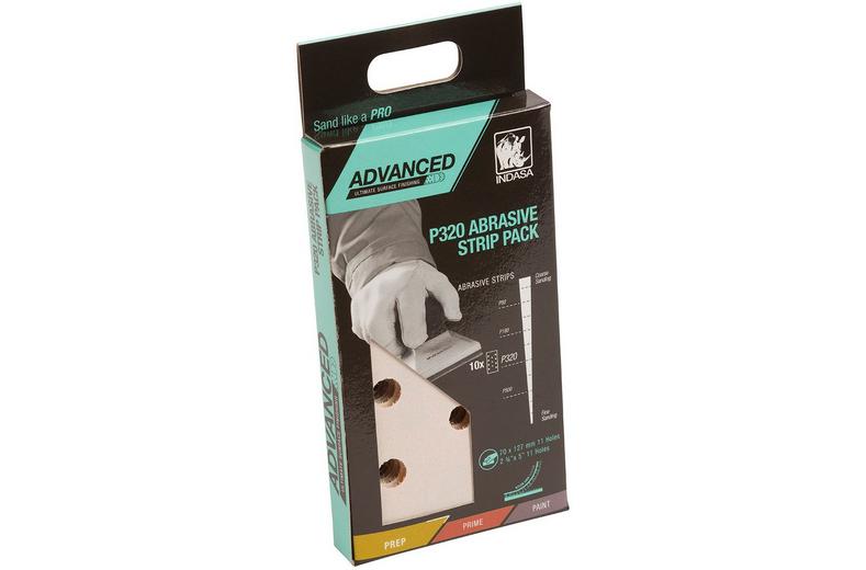 Indasa Advanced P320 Abrasive Strip Pack x10 Indasa Advanced P320 Abrasive Strip Pack x10