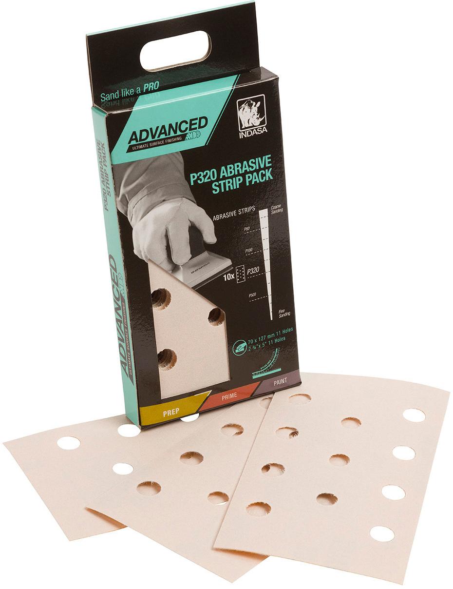 Indasa Advanced P320 Abrasive Strip Pack x10