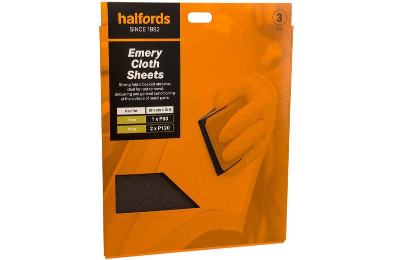 Halfords Emery Cloth Sheets x3 Halfords Emery Cloth Sheets x3