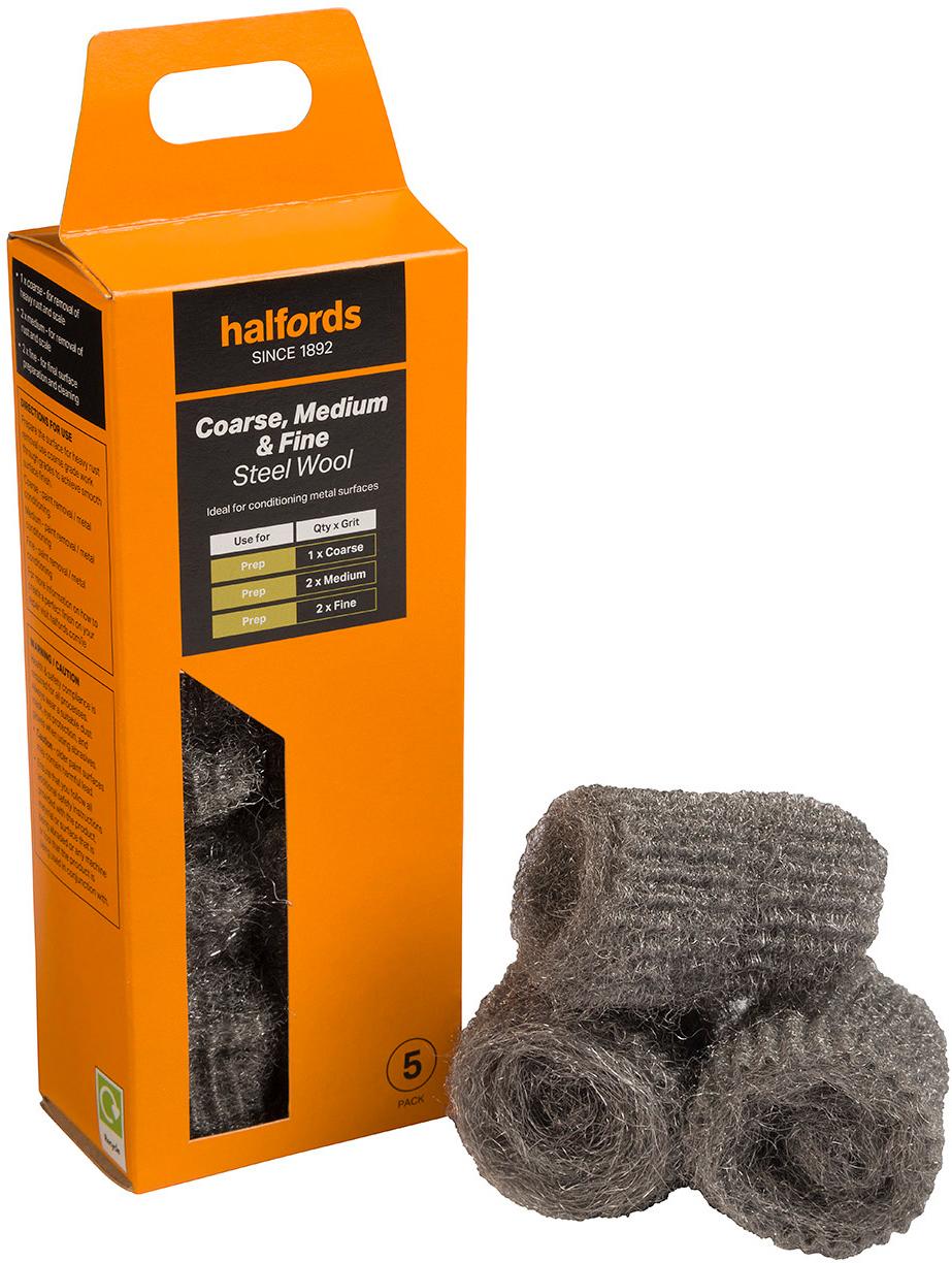 Halfords Steel Wool x5