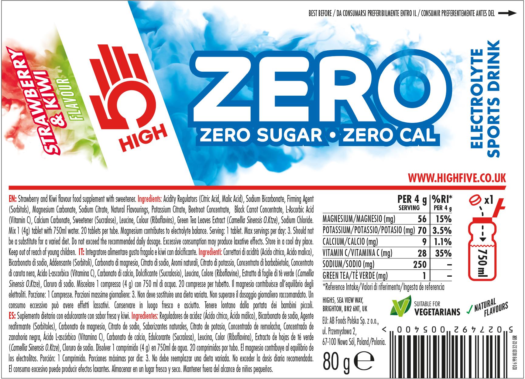 HIGH5 Strawberry & Kiwi Tablets