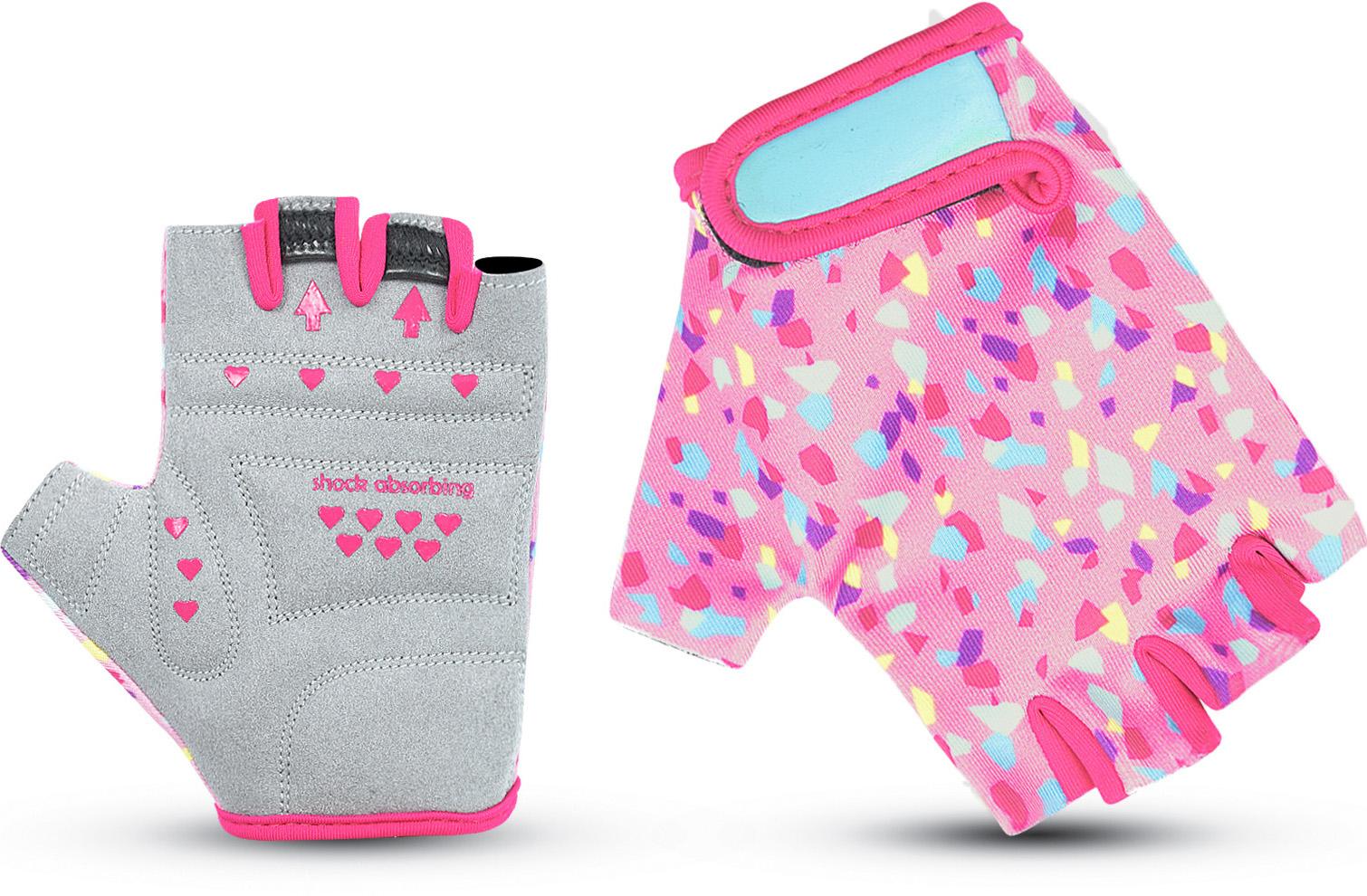Halfords Pink Terrazzo Mitts 3-6Yrs