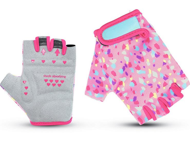 Halfords Pink Terrazzo Mitts 3-6yrs