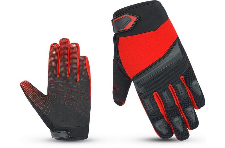 Halfords Junior BMX Gloves Red Halfords Junior BMX Gloves Red