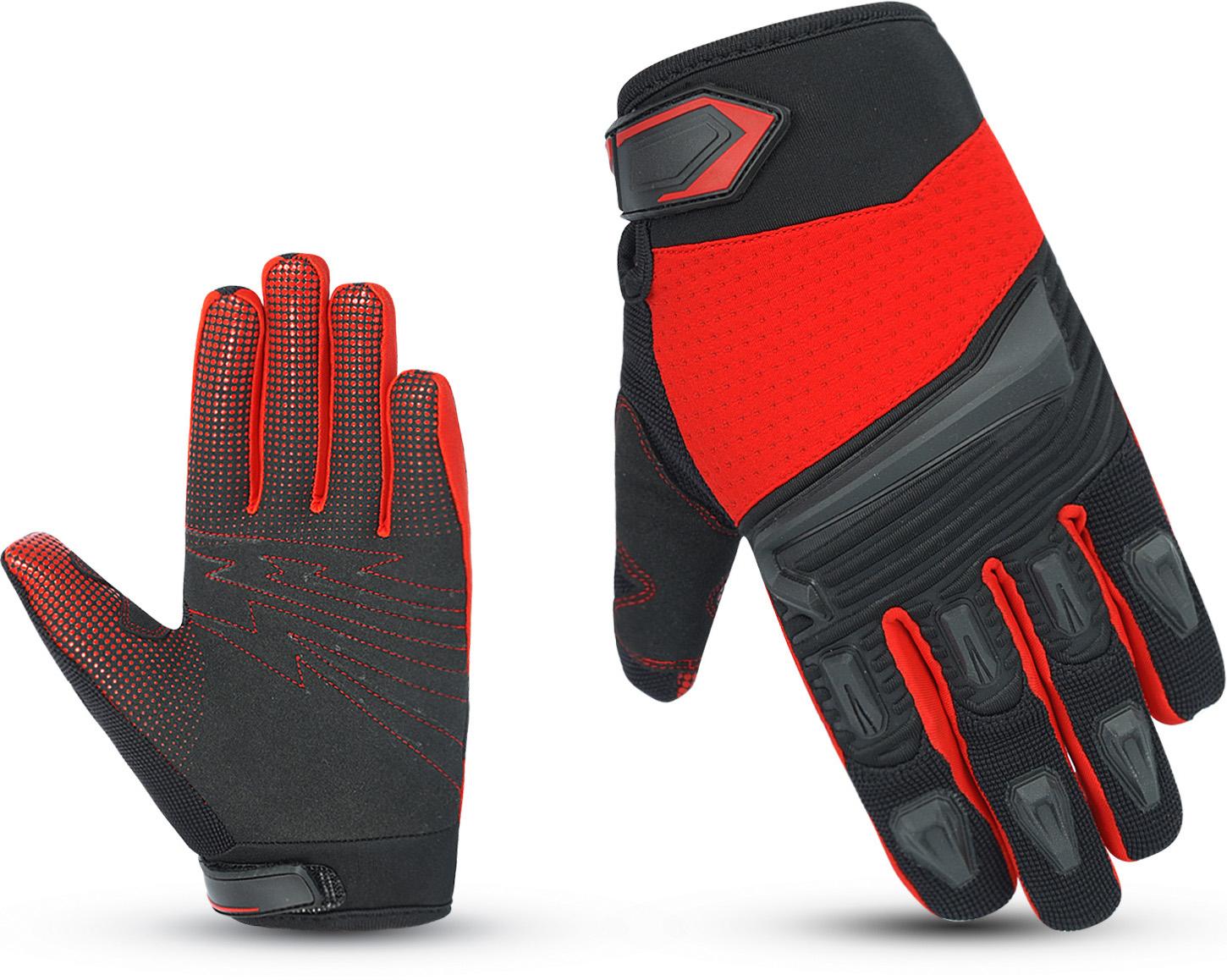 Junior Bmx Gloves Red 7-10Yrs