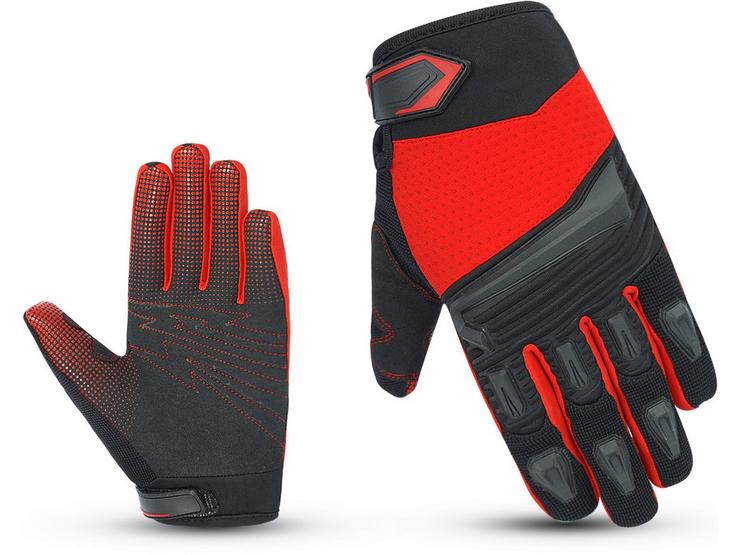 Junior BMX gloves Red 7-10yrs